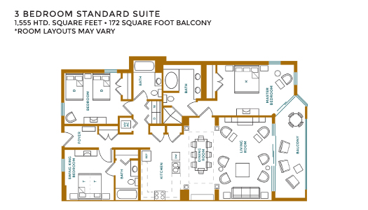 3 Bedroom Resort Suites At Island Vista Resort Top Rates Suites